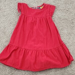 Mini Boden Red Courderoy Kids Dress